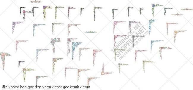 file vector hoa goc dep vetor decor goc tranh 